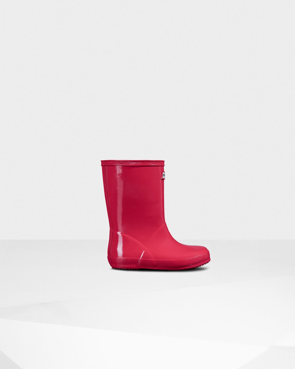 Bottes de Pluie Hunter Original First Classic Gloss Enfant Rose QKSZOFE-31